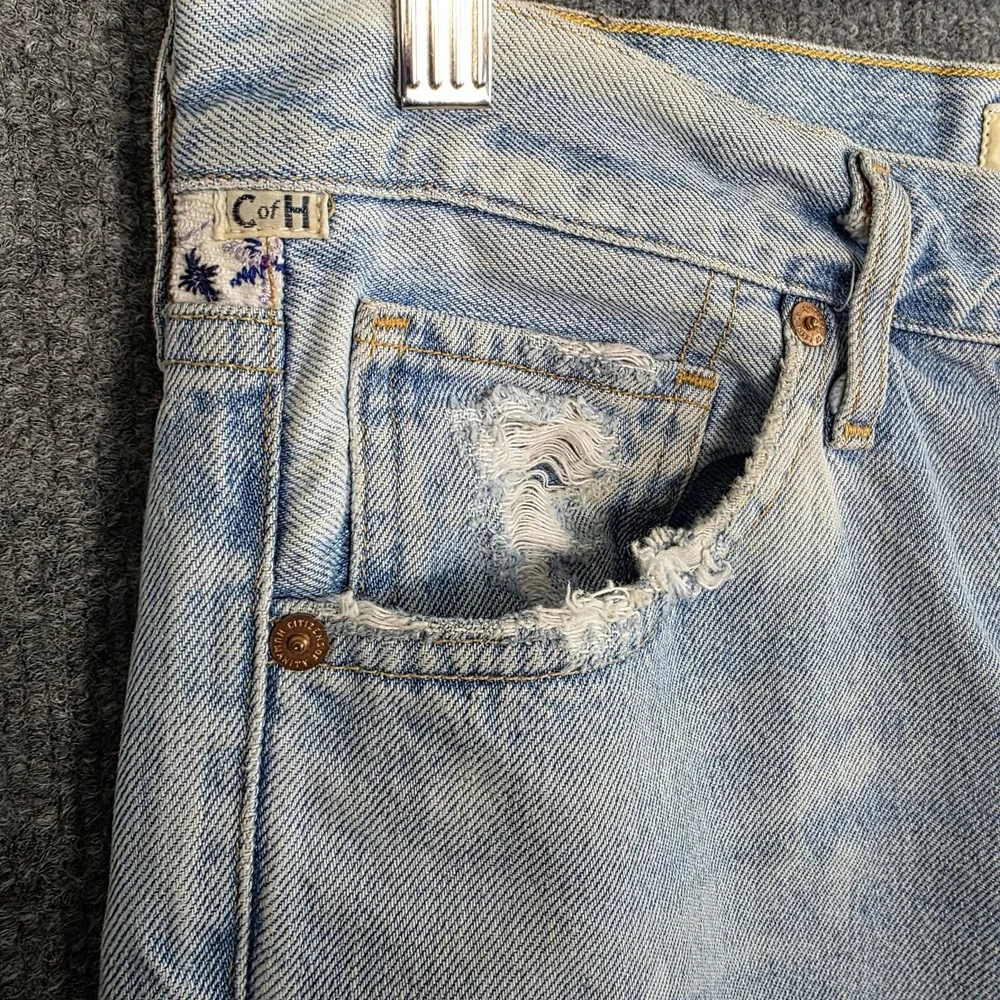 Citizens Of Humanity Jeans 27 Premium Vintage Button Fly Gia Rainbow Embroidered